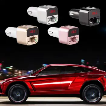 

Bluetooth FM Transmitter Handsfree Calling Car Kit MP3 Car Bluetooth Audio Car Ad Charge Music U2K4 Player Wireless Receive O0K8