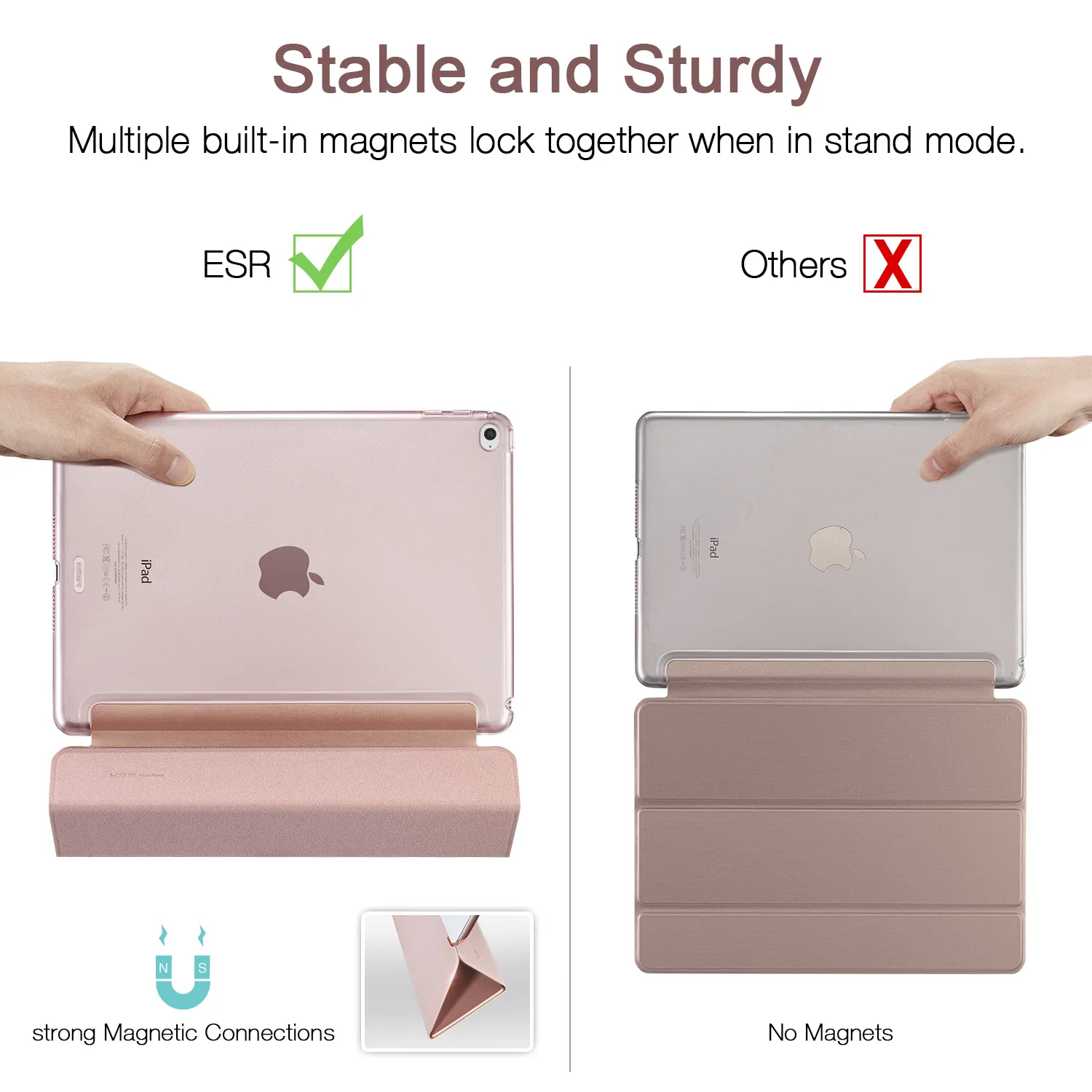 ESR из искусственной кожи чехол для iPad Mini 5 4 3 2 1 Фолио мягкая задняя трехслойная Подставка Авто спящий Пробуждение смарт-чехол для iPad Mini 5