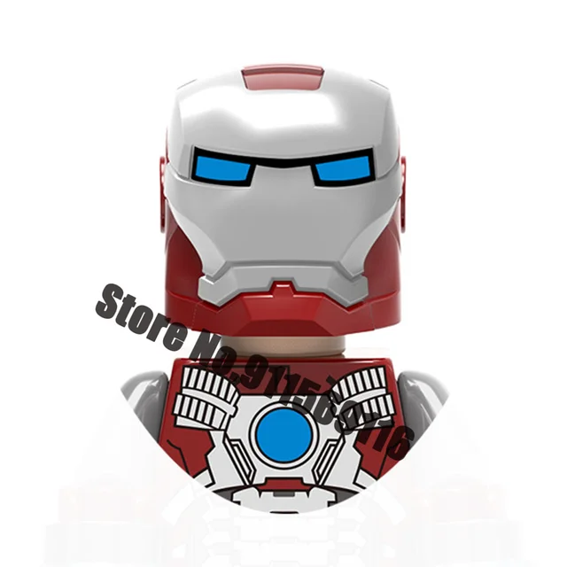 Superhero Iron Man Mark Building Blocks Bricks Tony Stark War Machine Ultron Action Figures Kids Toys Christmas Gifts H-X028