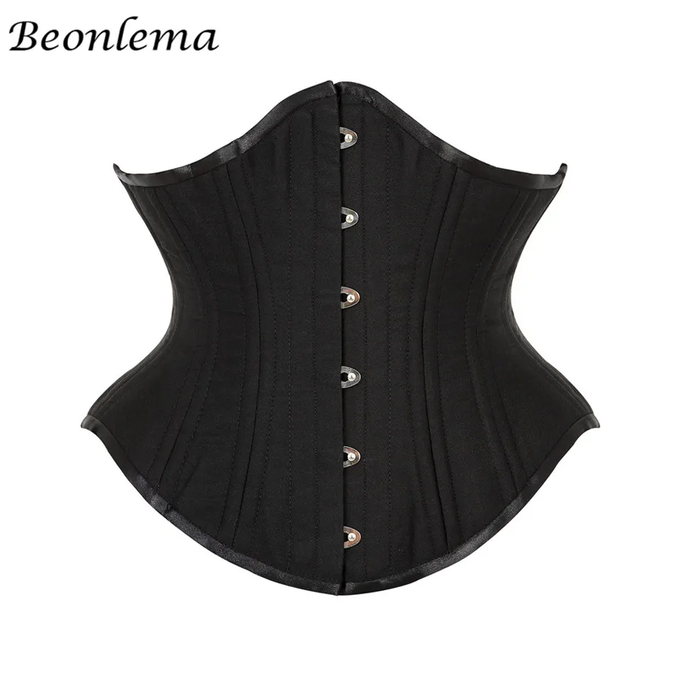 Corset Slimming Gothic Style Underbust Bustier Tops Body Shaper 20 Steel  Bones Steampunk Waist Trainer Plus Size Modeling Strap - Bustiers & Corsets  - AliExpress