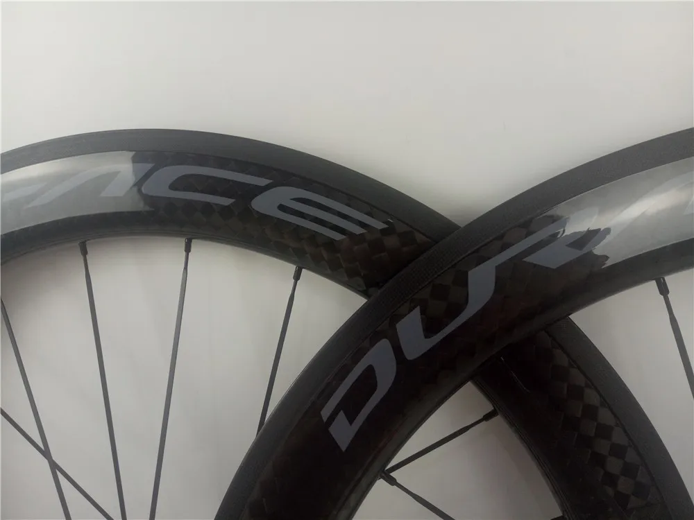 Excellent Customized carbon wheels new ACE 50mm with Powerway R36 hubs 700c width 25mm rims clincher tubular wheels for Road Bike 2