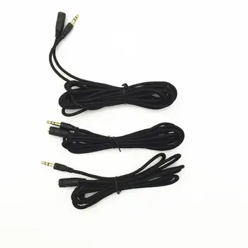 

1.5m/2m/3m 3.5mm Jack Female To Male Earphone Headphone Stereo Audio Extension Cable Cord For Speaker Phone Nylon Wire