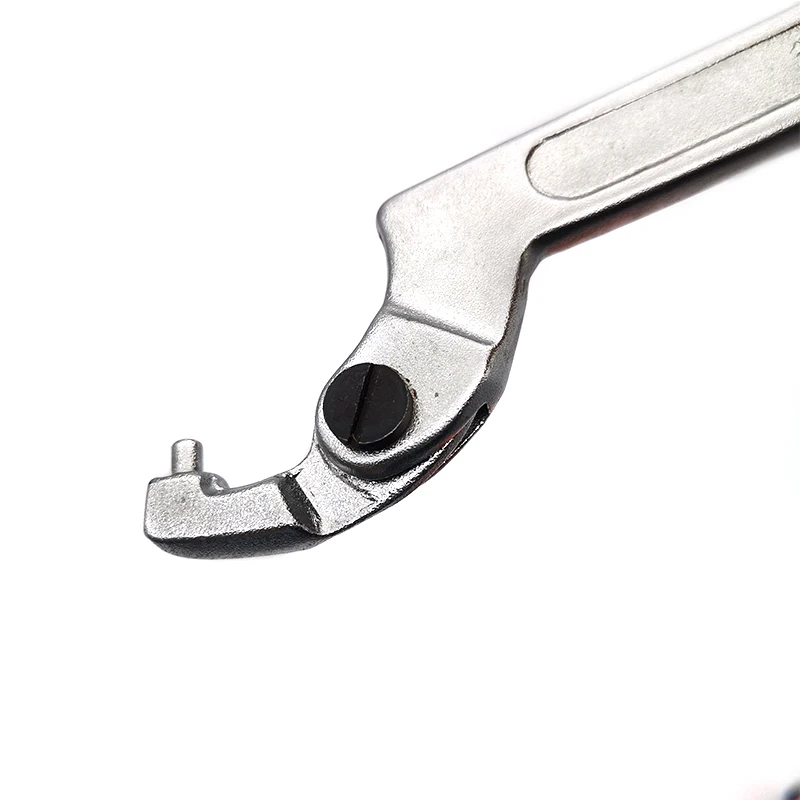 Adjustable Hook Wrench Spanner Tool Round Head 7 Inch 3/4"-2" 19-51MM Motorcycle Suspension