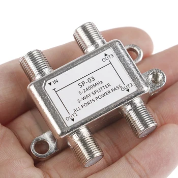 

5-2400MHz 3-way splitter high frequency satellite signal power splitters for Small size Satellite power splitter