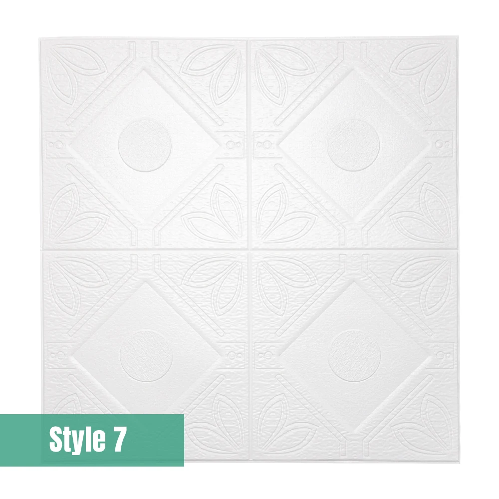 Style 7 3d наклейки на стену, кирпич, домашний декор, украшение для гостиной, спальни, дома, наклейки, аксессуары, цветок, pegatinas - Цвет: Style 7