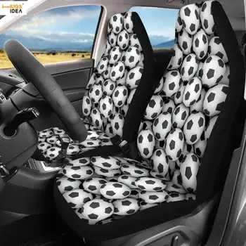 

HUGSIDEA Soccer Collage Print Car Seat Cover Auto Intorior Seat Decoration Sheet Dust/Dirty-Anti Sheet Foot/BasketBall SUV Cover