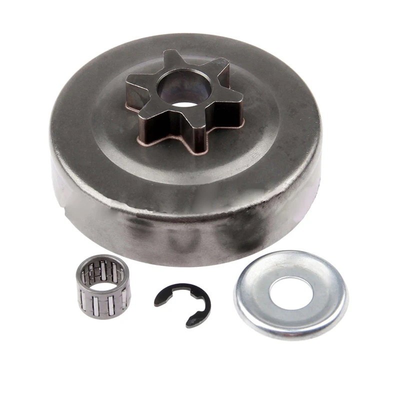 

4 Pcs Chainsaw Clutch Drum Sprocket 3/8 6T E-Clip For STIHL MS170 180 250 New
