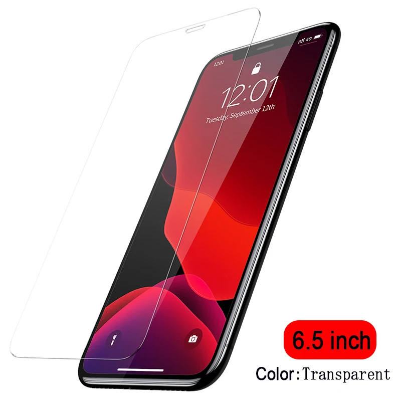 Baseus 0.3mm Screen Protector Tempered Glass For iPhone 11 2019 Full Cover Protective Glass For iPhone 11 Pro Max mobile screen guard Screen Protectors