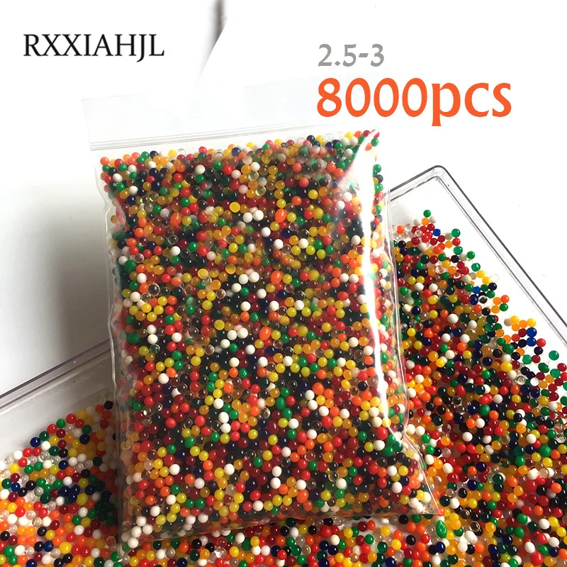 2 5 3 8000 Φ водные бусины в форме жемчуга Хрустальная почва грязь растущие Волшебные
