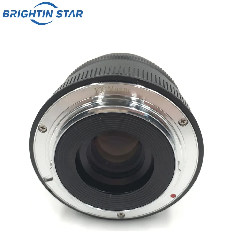Brightin star 35 мм F1.7 с большой апертурой, с ручным фокусом, с фиксированным объективом, беззеркальная камера, объектив для камер Fuji FX-mount APS-C