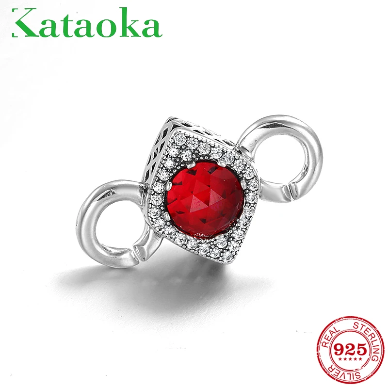 

New High quality red zircon Square beads Men's bracelets for Women Accessories fit Hard Rubber Bracelets Fashion handmade Gift