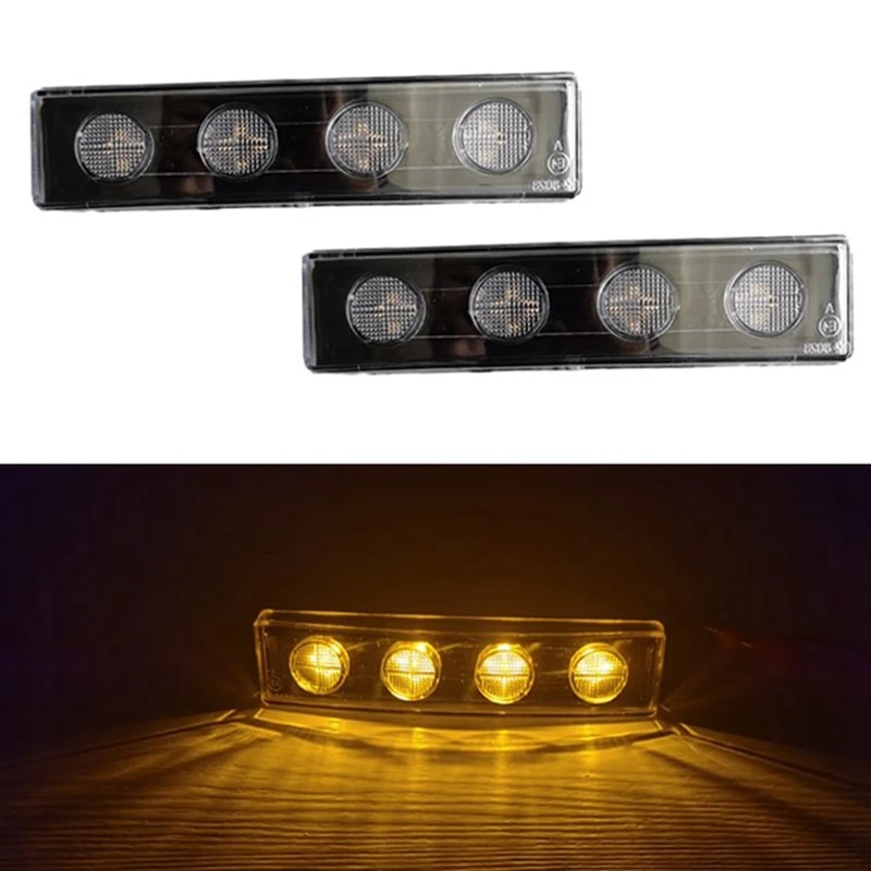 AU05 2Pcs Truck Sun Visor Light LED Sunshade Light Car Roof Light