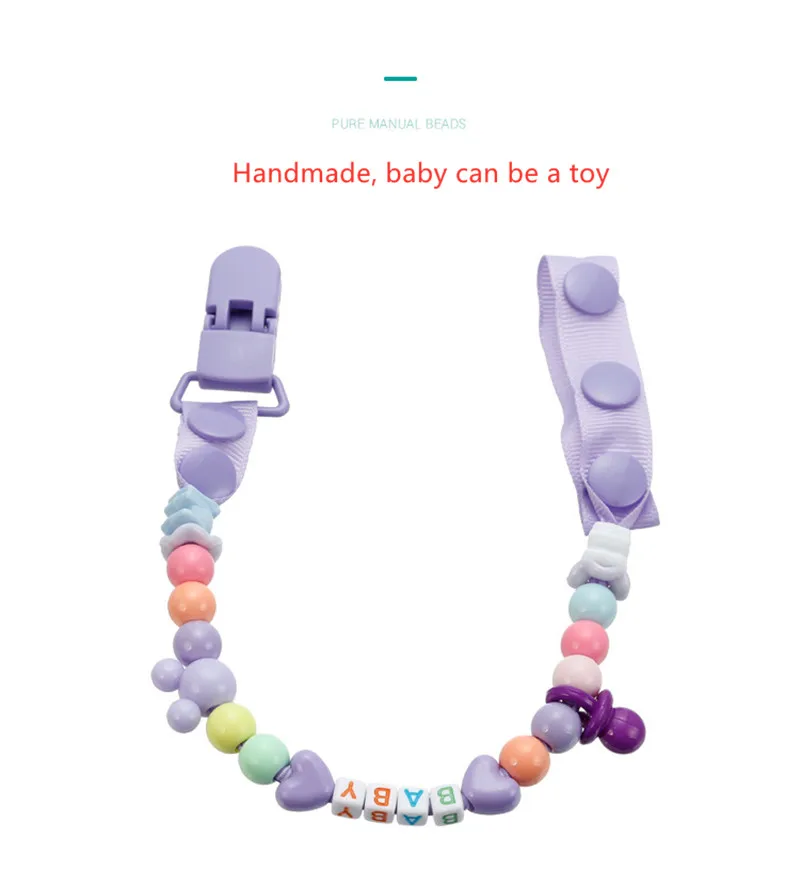 

Baby Pacifier Clip Chain 4 Style New Baby Pacifier Clips Newborn Dummy Pacifier Chain Clip Holder Baby Christmas Gift