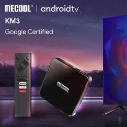 MECOOL KM3 Android 10.0 TV Box 4G DDR4 64G ROM Voice Control Smart TV Box Amlogic S905X2 2.4G 5G WiFi Bluetooth 4.1 Media Player MECOOL KM3 Android 10.0 TV Box 4G DDR4 64G ROM Voice Control Smart TV Box Amlogic S905X2 2.4G 5G WiFi Bluetooth 4.1 Media Player