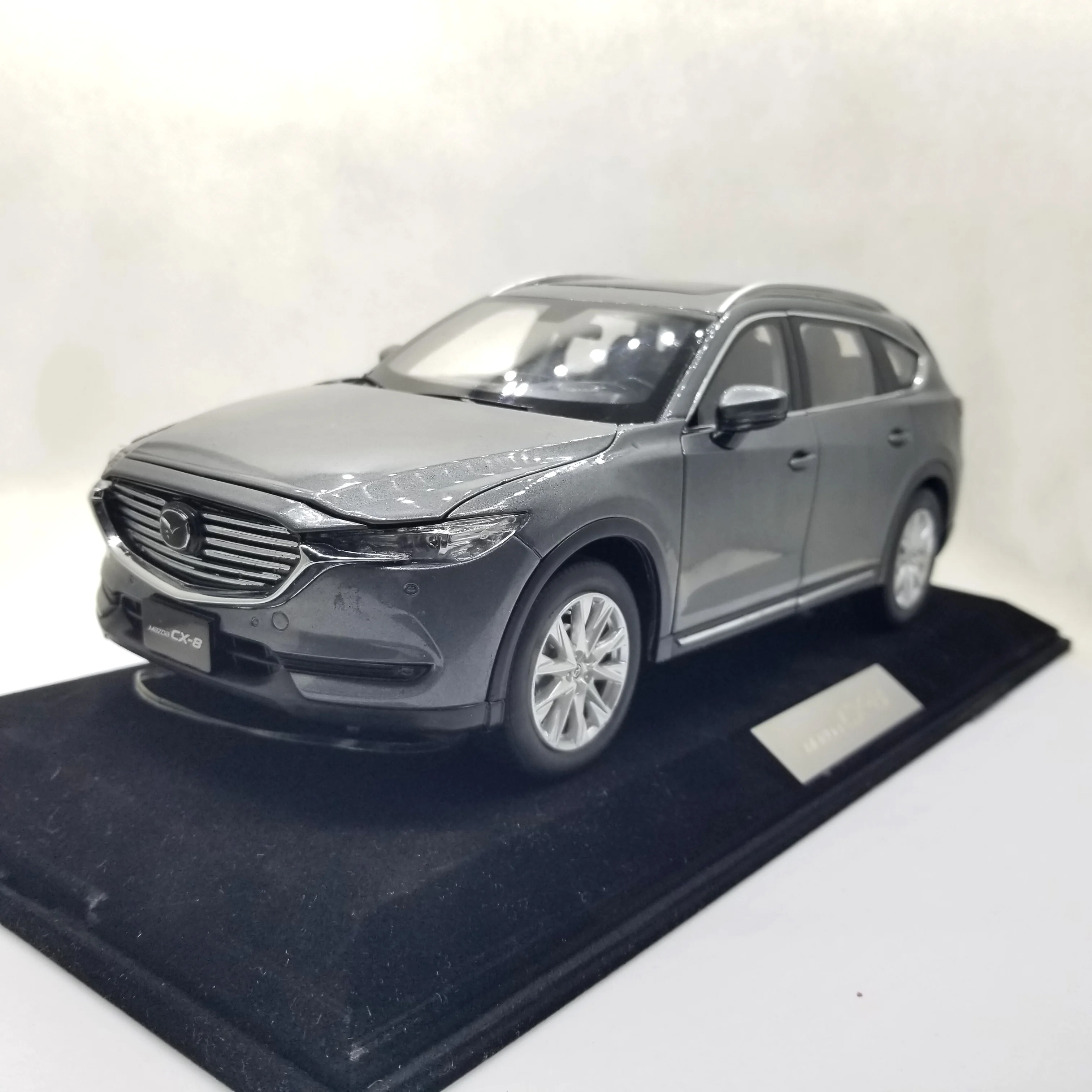 1:18 литая модель для Mazda CX-8 2019 серый внедорожник редкий сплав игрушечный