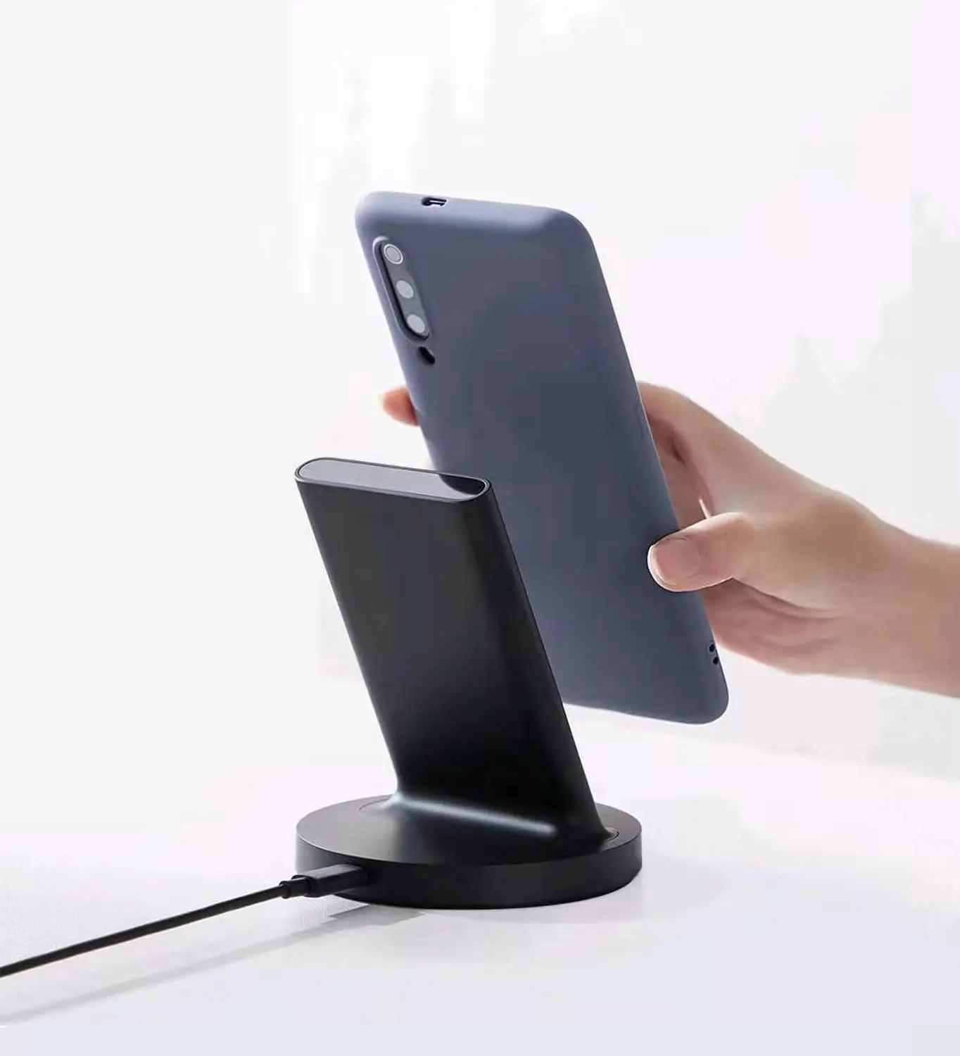 Новое беспроводное зарядное устройство Xiaomi Mijia 20 Вт Qi умное быстрое зарядное устройство для Xiaomi iPhone 11 Pro X XR XS 8 Plus 10 Вт для samsung
