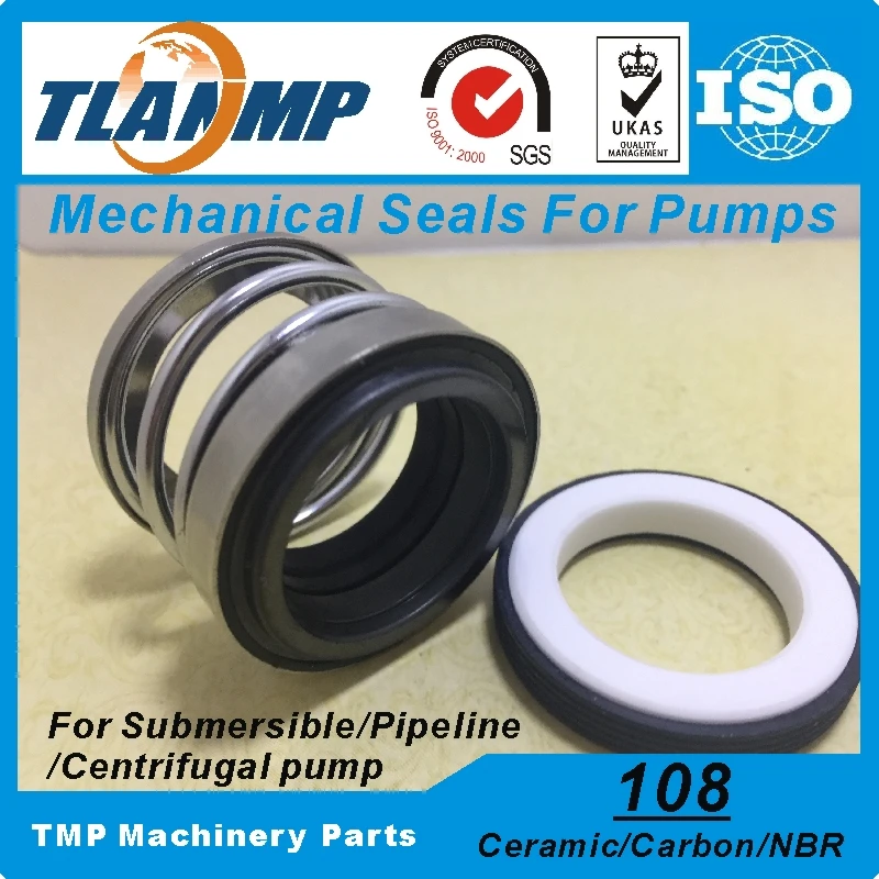 108-40 Mechanical Seals (Material: Carbon/Ceramic/NBR) Shaft Size 40mm Single Spring Pump Seal Used in Clean/Waste Water,Oil