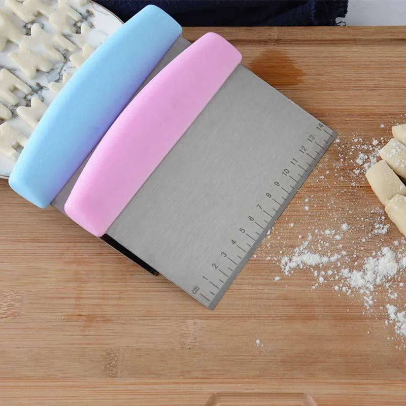 Нержавеющая сталь более гладкая лопатка-скребок для торта резак для муки Кондитерские скребки для торта лезвие для выпечки украшения кухонные инструменты