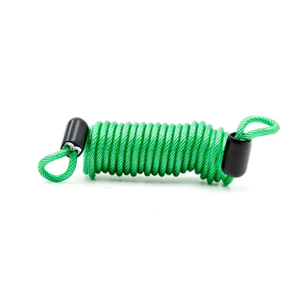 Anti-Theft Spring Rope Travel Wire Rope Reminder Rope Password Lock Attachment Anti-Theft Spring Rope Wire Rope Reminder Rope - Цвет: Transparent green