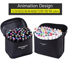 TOUCHFIVE 168 эскизные Маркеры Набор ручек с двойной головкой художественная краска ручка для рисования манга маркер окрашивание ящика поставки Студенческая Ручная Краска Ручка