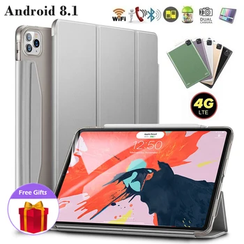 

2020 New Android Tablet 10.1Inch Dual SIM Three New Cameras Tablets 6GB + 128GB Bluetooth WiFi 4G Free Gifts Network