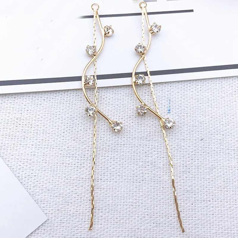 FY35 2019New 60 шт S Rhinestone кисточкой пряжки/кулон для Аксессуары для серёг и DIY аксессуары для волос FT34-FY35 - Цвет: FY35