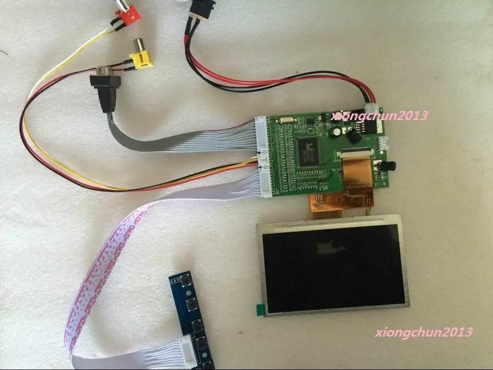 VGA 2AV набор для платы ЖК-контроллер DIY с 4,3 дюйма 480x272 ЖК-дисплей Панель