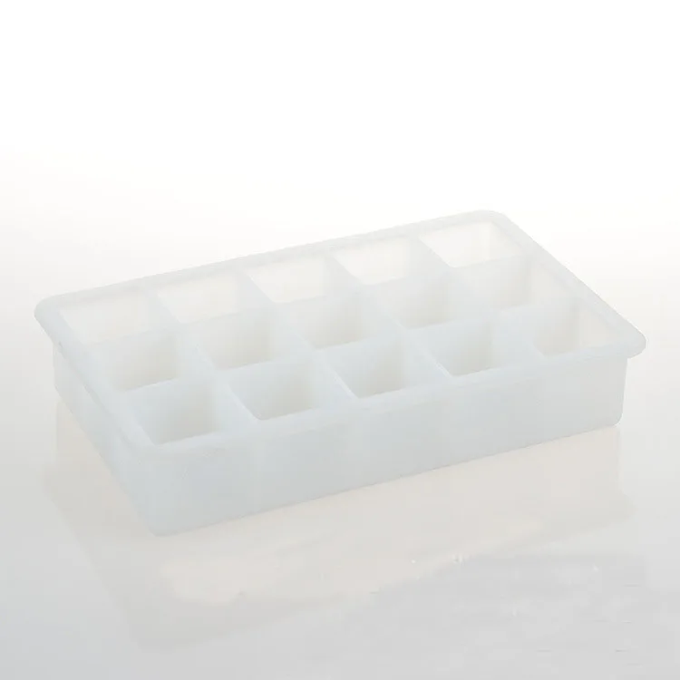 G102942A Фрукты десерты мороженое силиконовые формы DIY кухонные инструменты 15 сеток экологичный кубик льда квадратная полость лоток - Цвет: G102942A