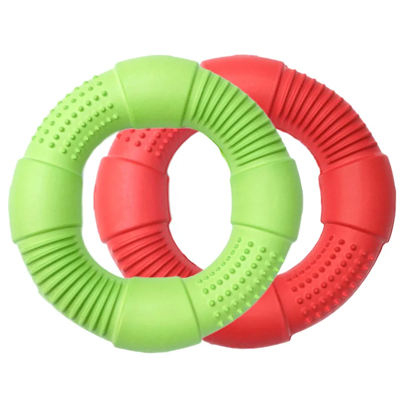 CAITEC-Anillo de espuma para perro, juguete para morder suave, ligero, duradero, resistente a mordeduras, interactivo, 3 tamaños a elegir