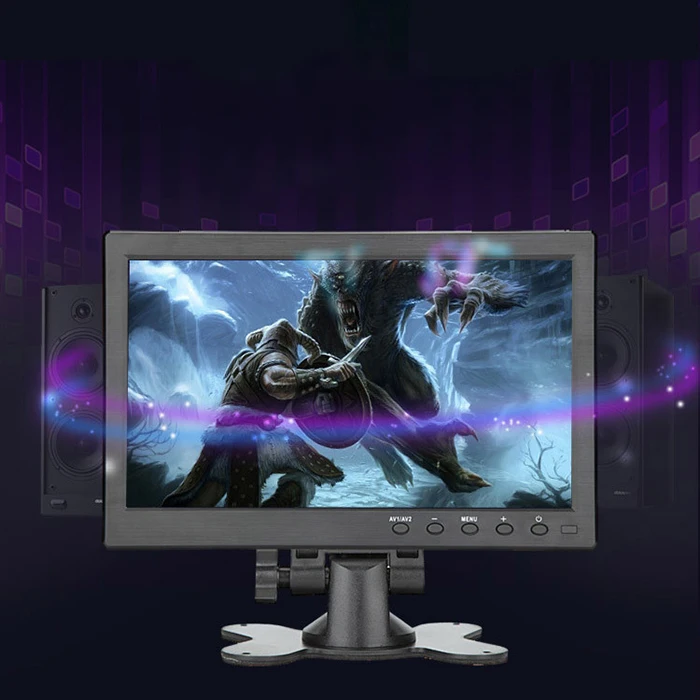 10,1 дюймовый маленький портативный ноутбук монитор с Hdmi Vga порт; малиновый pi дисплей экран монитор, Hd 1024x600-встроенный W