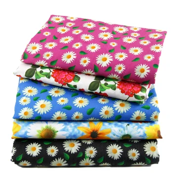 

50*140cm Flower Patchwork Polyester Cotton Fabric for Tissue Kid Bedding Home Textile for DIY Quilting Sewing Bag,c468