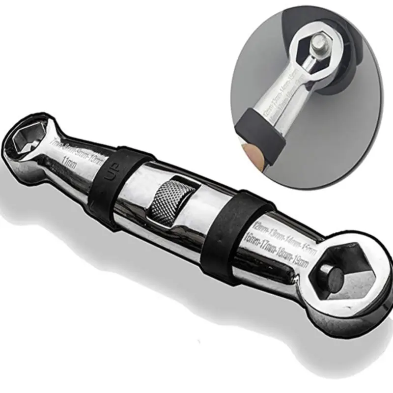 23-IN-1 Adjustable Universal Wrench Multi Functional Flexible Type Pocket Wrench 1/4-inch to 3/4-inch, 7mm to 19mm