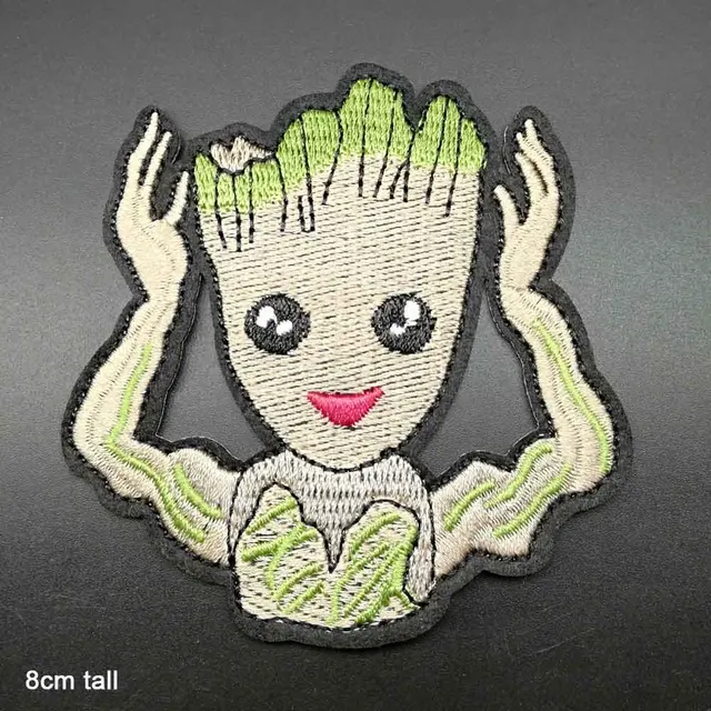 Disney Marvel Baby Groot Patch Guardians Of The Galaxy Iron On Embroidered Clothes Patches For Girl Woman Clothing Stickers 5