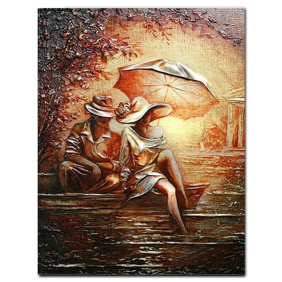 New Arrival Diamond Painting Embroidery Boat Love Couple Crystal Beads 5d Cross Stitch Kits Handwork Portrait Mosaic Art | Дом и сад