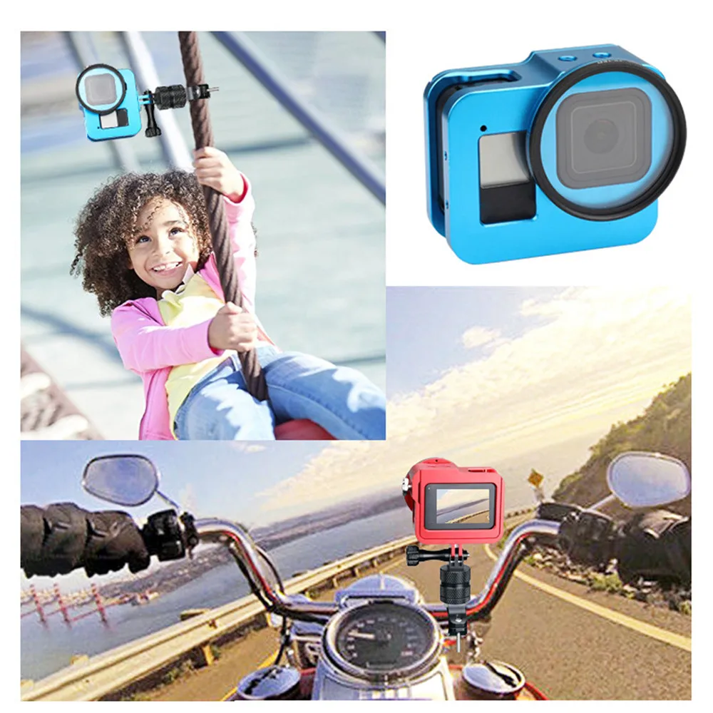 Для экшн-Камеры Gopro Hero 8 Корпус оболочка рамка чехол пограничной защитной крышки Алюминий сплав клетка чехол для GoPro 8 черный действие Камера