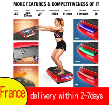 

150KG Slim Vibration Machine Trainer Gym 4D Platform Body Shaper Exercise Trainer Massager Remote Control Fitness Equipment HWC