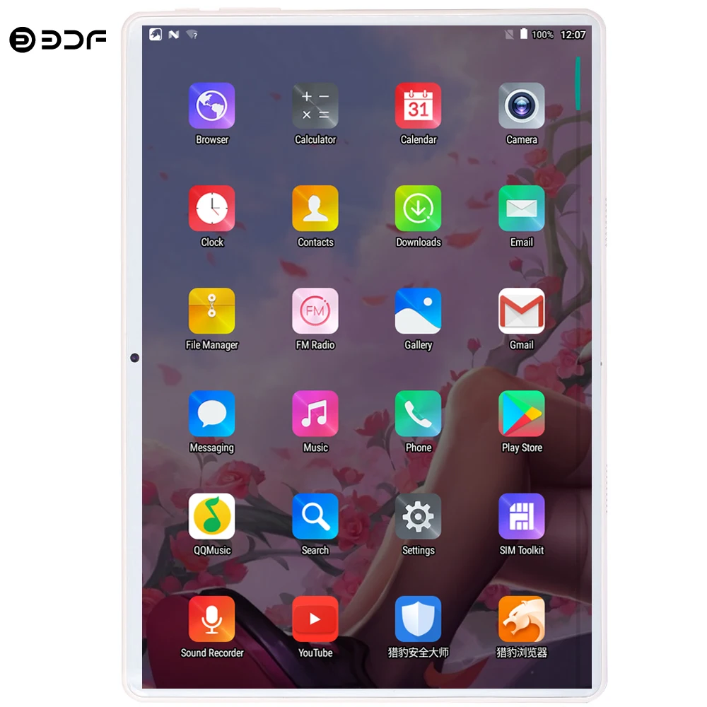 BDF, новинка, 10 дюймов, Android 9,0, планшетный ПК, 8 ГБ/128 ГБ, две sim-карты, 4G, LTE, 1280*800, ips, 2.5D экран, две камеры, десять ядер, планшеты