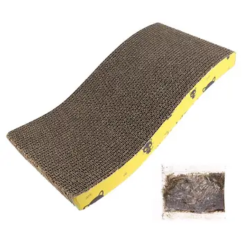 

1pc Cat Claw Pads Corrugated Paper Mat S Shaped Scratching Pads Pet Game Accessories Cat Scratcher Board Pet Cat Toy