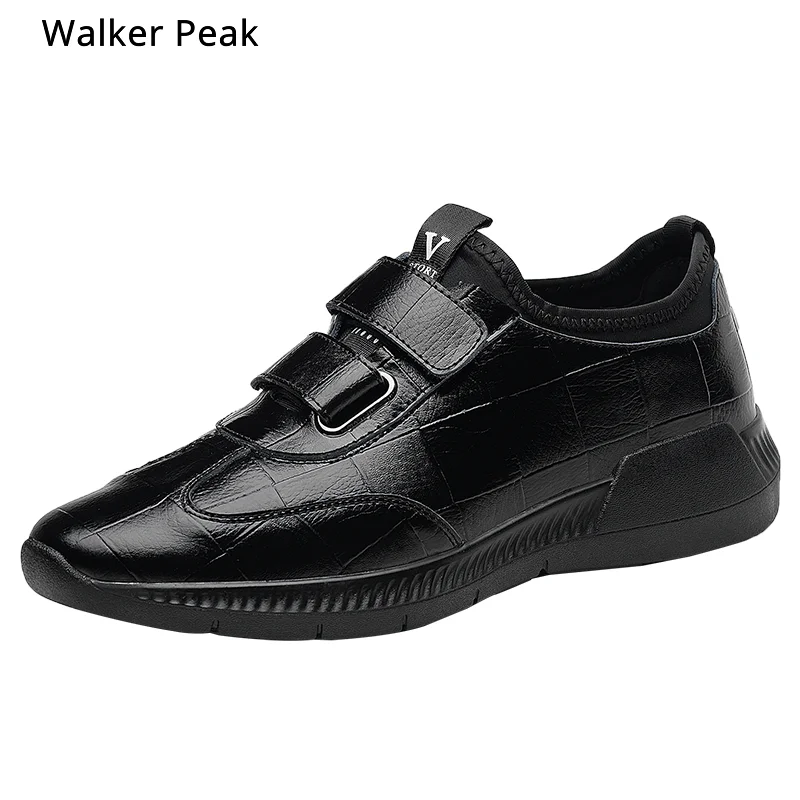 

Mens Shoes Spring Autumn Casual Shoes for mens Fashion Genuine Leather Soft Driving Shoes Loafers Flats Big size 44 Walker Peak
