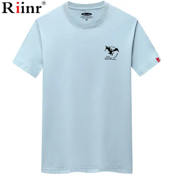

Riinr 2020 New Summer Fashion Tee Shirt Men Large Size Clothes Men T-Shirt Eagle Pattern O-neck Short Sleeve Casual Cotton 6XL