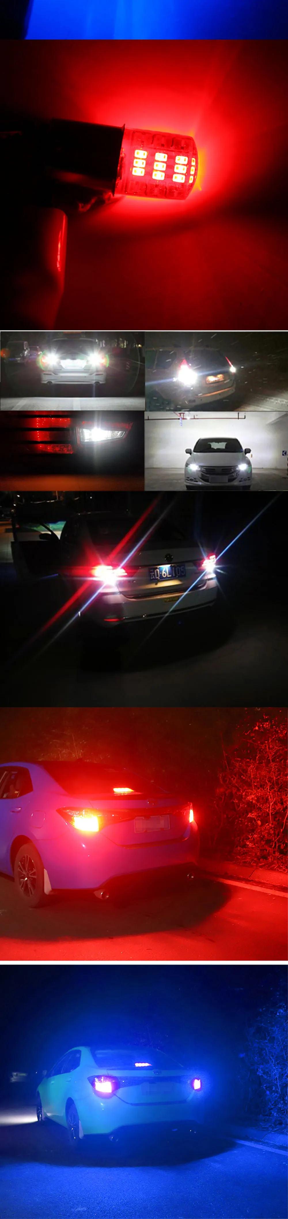 2 шт. 1157 BAY15D P21/5 Вт стробоскопическая вспышка светодиодный 3014 Светодиодный 42SMD лампы для автомобиля задние тормозные огни авто Поворотная сигнальная лампа белый синий красный