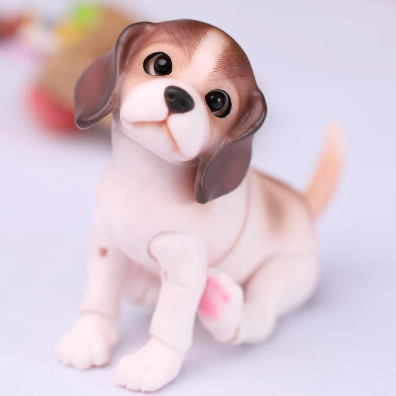 1/8 BJD кукла милый питомец щенок мини Собака BJD/SD смола фигурка кукла модель игрушка подарок. В комплект не входит одежда, обувь, парик A0110petbeaglapuppy