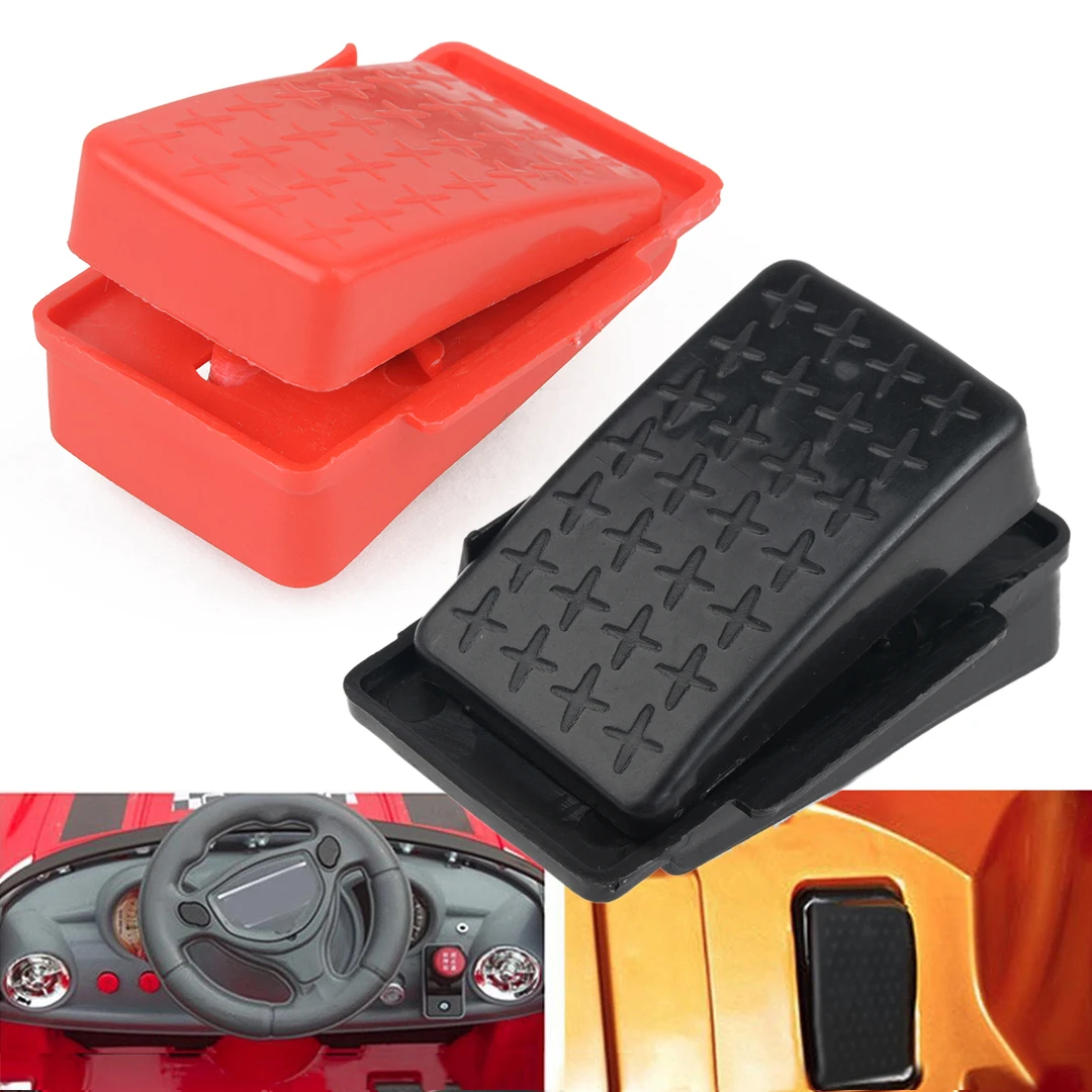 1pc Durable 6V/12V Plastic Children Toy Car Foot Pedal Foot Pedal Reset-Control Switch for Kids Ride On Toy Car 70x42x33 mm