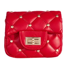 Детская сумка на плечо с заклепками и цепочкой, сумка-мессенджер, сумочка, подарки для маленьких девочек, Популярные