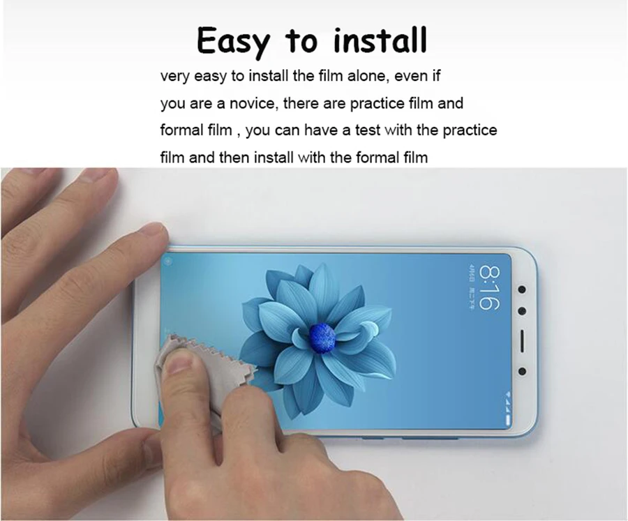 Xiaomi mi A2 пленка протектор экрана полное покрытие экрана полная защита Передняя пленка защитная mi A2 PET(не стекло закаленное