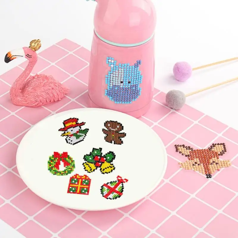 DIY 5d алмазная живопись мультфильм для рукоделия специальные бусины Детская мозаика бриллианты Подарочные наклейки для рождественских открыток
