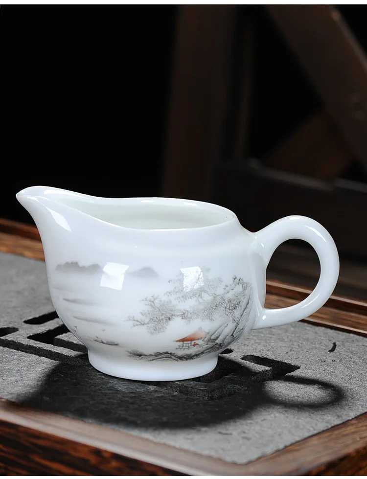 Китайский чайный набор кунг-фу костюм посуда для напитков чайный горшочек, чашка Tureen чай голубой и белый фарфор китайская чайная церемония