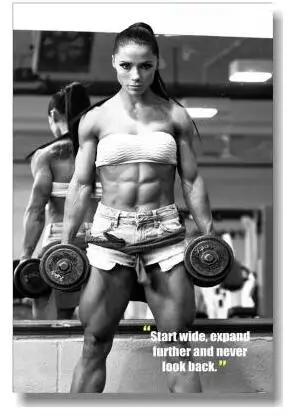 

24style Choose Bodybuilding Men Girl Fitness Workout Quotes Motivational Art Film Print Silk Poster Home Wall Decor 24x36inch