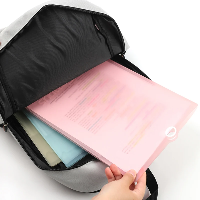 Kokuyo Campus Cartella Soggetto Classificazione di Multi-strato A4/A3 Multifunzionale di Immagazzinaggio Studente Carta di Prova Portatile di Grande Capacità - immagine 6