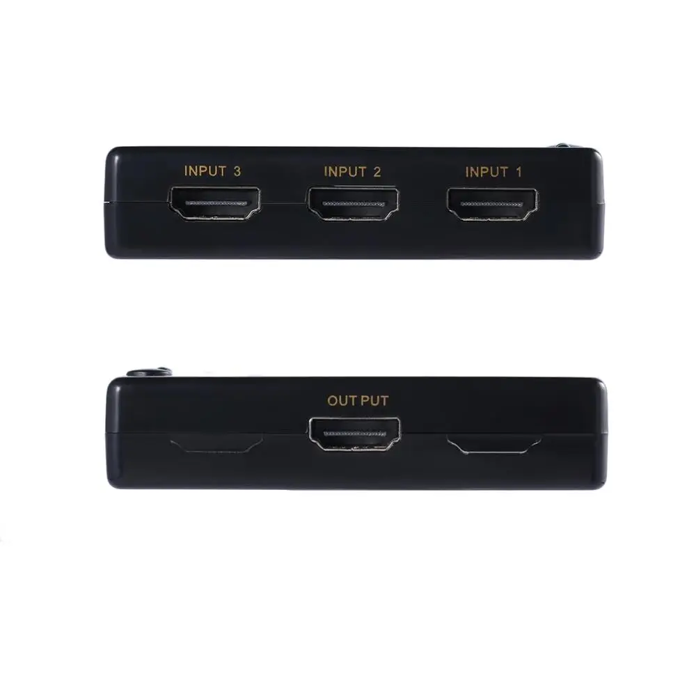 Leshp Nero 3 a 1 4K 1080P Hdmi Switch Audio Video Switcher Splitter Hub per PS4 Hd Tv HDML1.4b Ad A